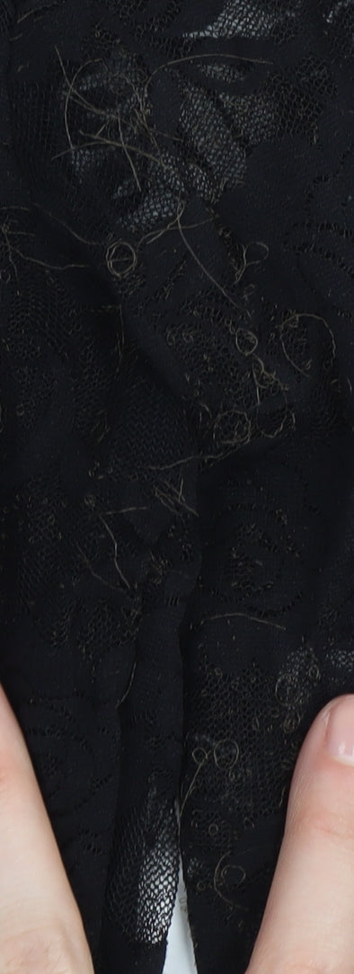 H&M Women's Black Lace Bodycon Dress Size 6