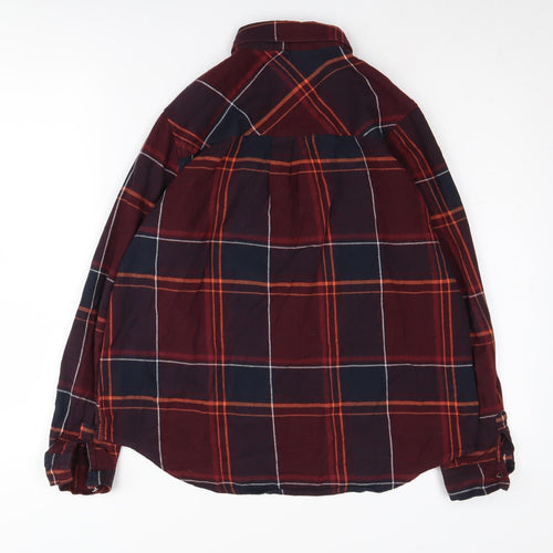 New Look Women's Multicoloured Plaid Button-Up Shirt UK 8