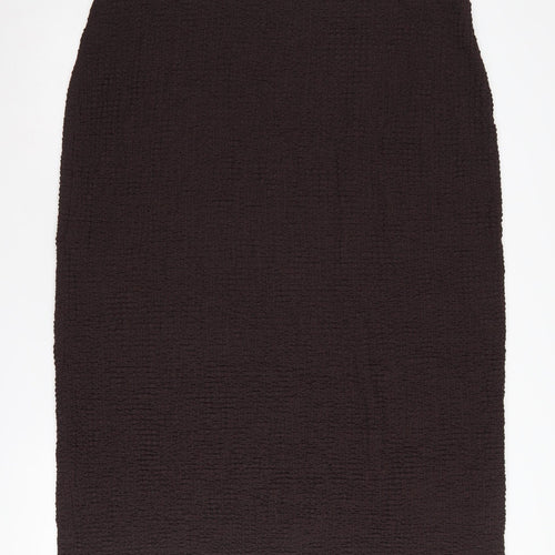 Marks and Spencer Women's Brown Pencil Skirt Size 24
