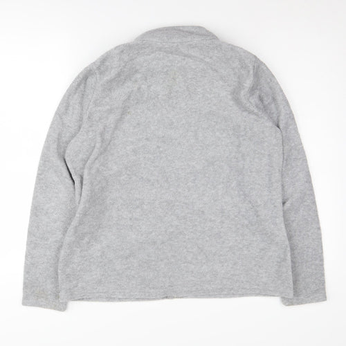 Marks and Spencer Women's Grey Basic Fleece Jacket Size 18