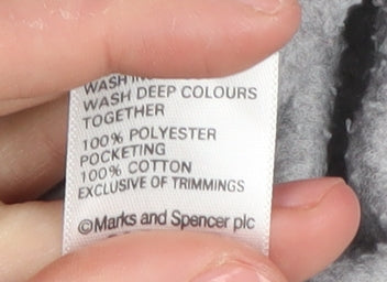 Marks and Spencer Women's Grey Basic Fleece Jacket Size 18