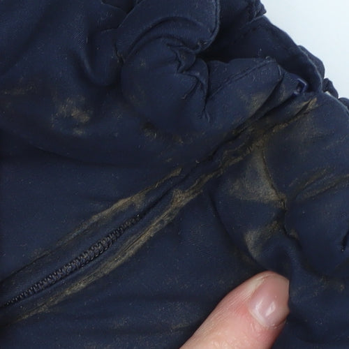 Petit Bateau Blue Baby Snowsuit 18 Months Waterproof Hooded