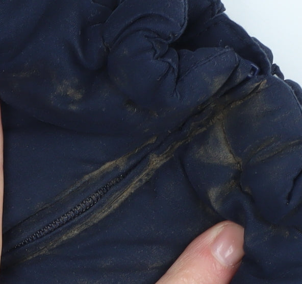 Petit Bateau Blue Baby Snowsuit 18 Months Waterproof Hooded