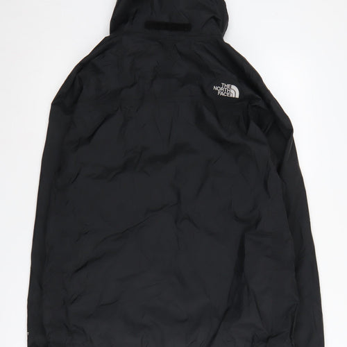 The North Face Women's Black Rain Coat, L, Hooded Waterproof