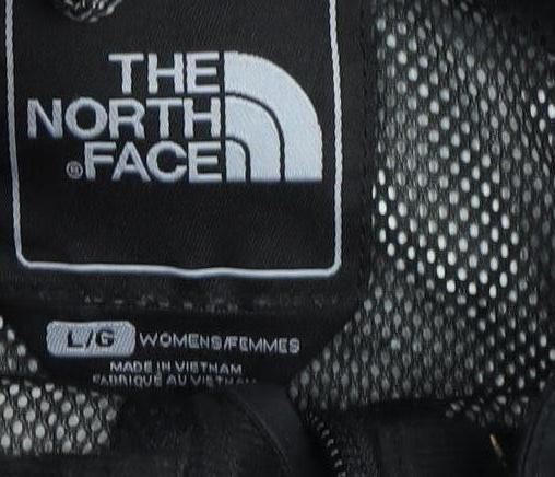 The North Face Women's Black Rain Coat, L, Hooded Waterproof