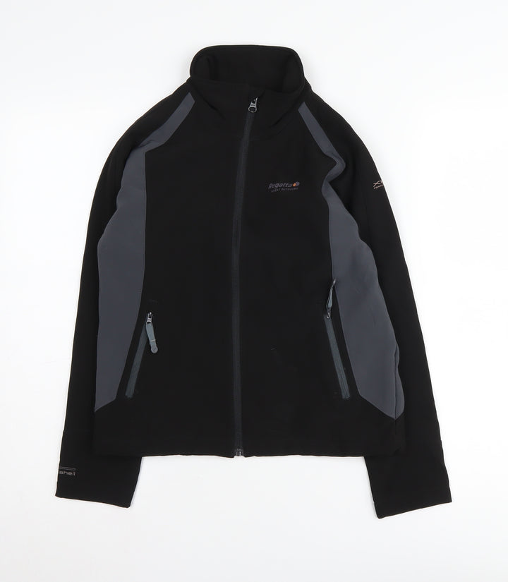 Regatta Boys Black Soft Shell Jacket 11-12 Years