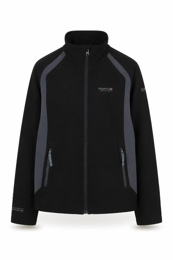 Regatta Boys Black Soft Shell Jacket 11-12 Years