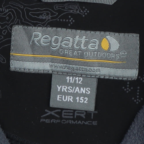 Regatta Boys Black Soft Shell Jacket 11-12 Years