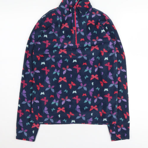Mountain Warehouse Girls Multicoloured Butterfly Fleece Pullover 11-12 Years