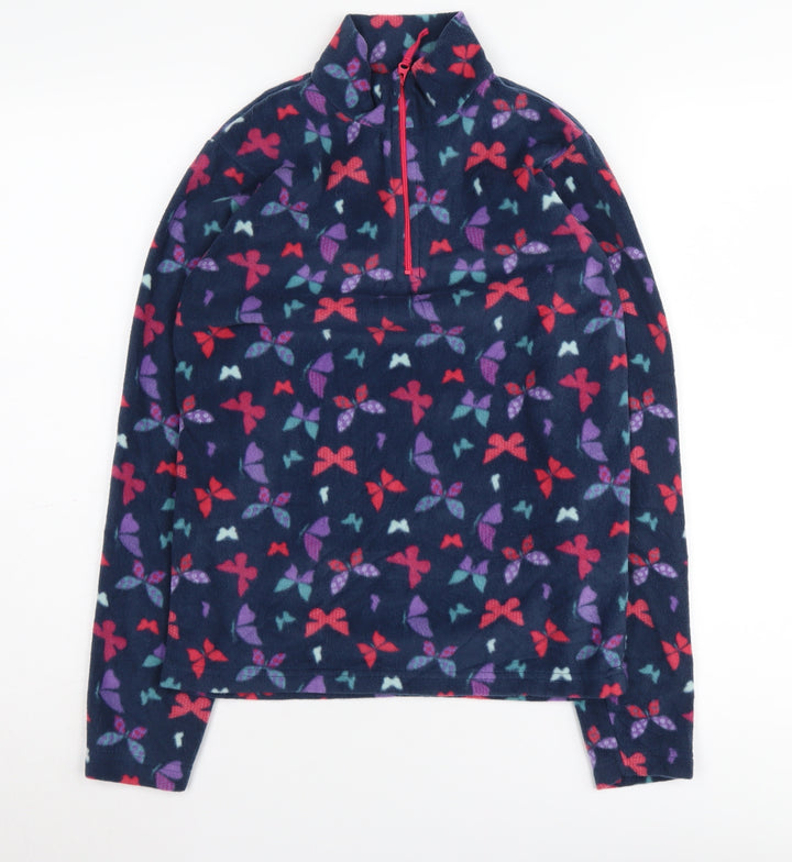 Mountain Warehouse Girls Multicoloured Butterfly Fleece Pullover 11-12 Years