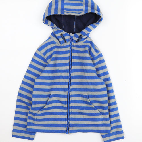 Mountain Warehouse Boys Blue Striped Full Zip Hoodie 5-6 Years