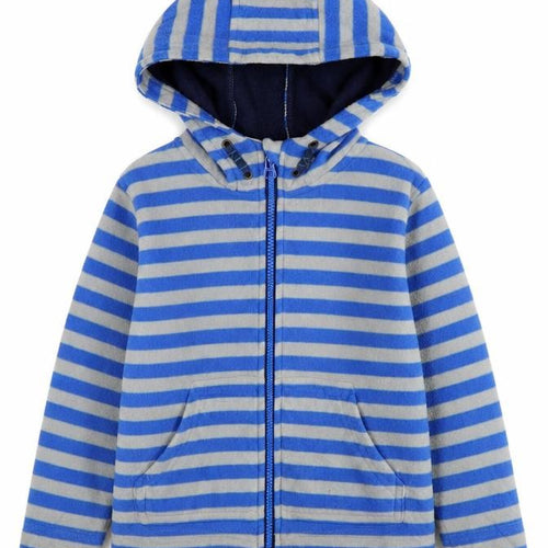 Mountain Warehouse Boys Blue Striped Full Zip Hoodie 5-6 Years