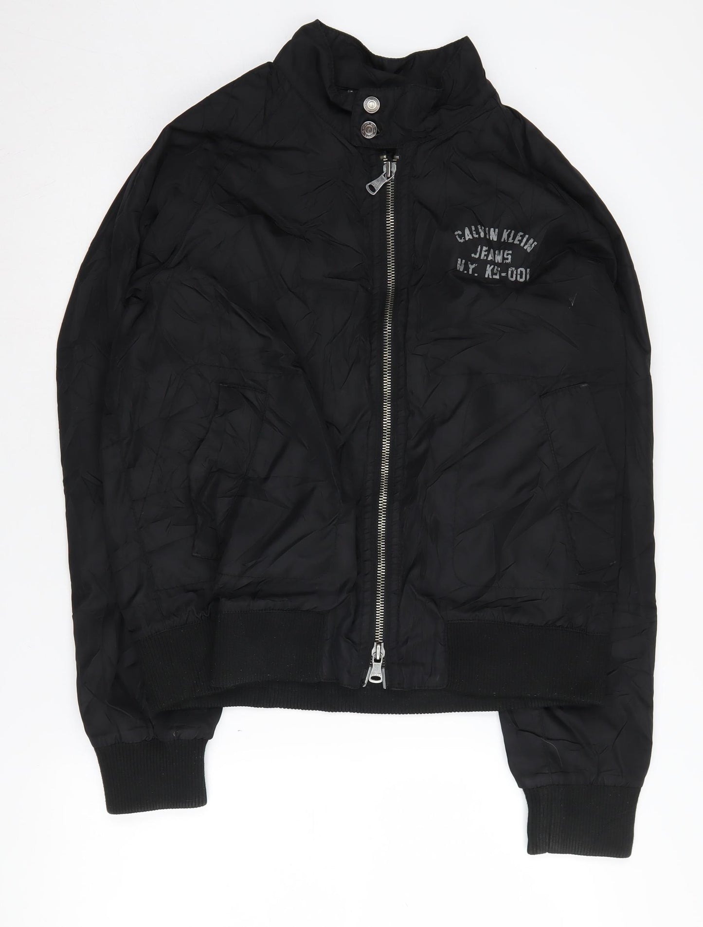 Calvin Klein Men's Black Bomber Jacket XL