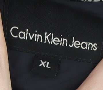 Calvin Klein Men's Black Bomber Jacket XL