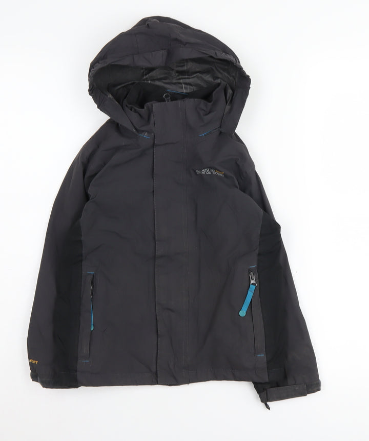 Regatta Boys Black Puffer Jacket 6 Years Waterproof Hooded