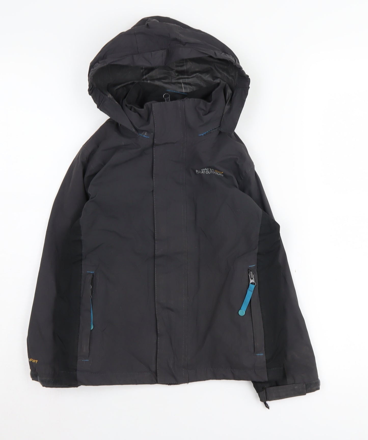 Regatta Boys Black Puffer Jacket 6 Years Waterproof Hooded