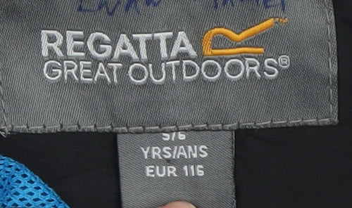 Regatta Boys Black Puffer Jacket 6 Years Waterproof Hooded
