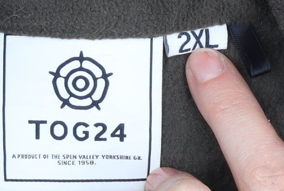 TOG24 Men's Green 2XL Fleece Jacket