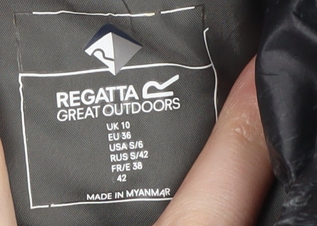Regatta Women's Black Puffer Jacket, Size 10, Winter Essential