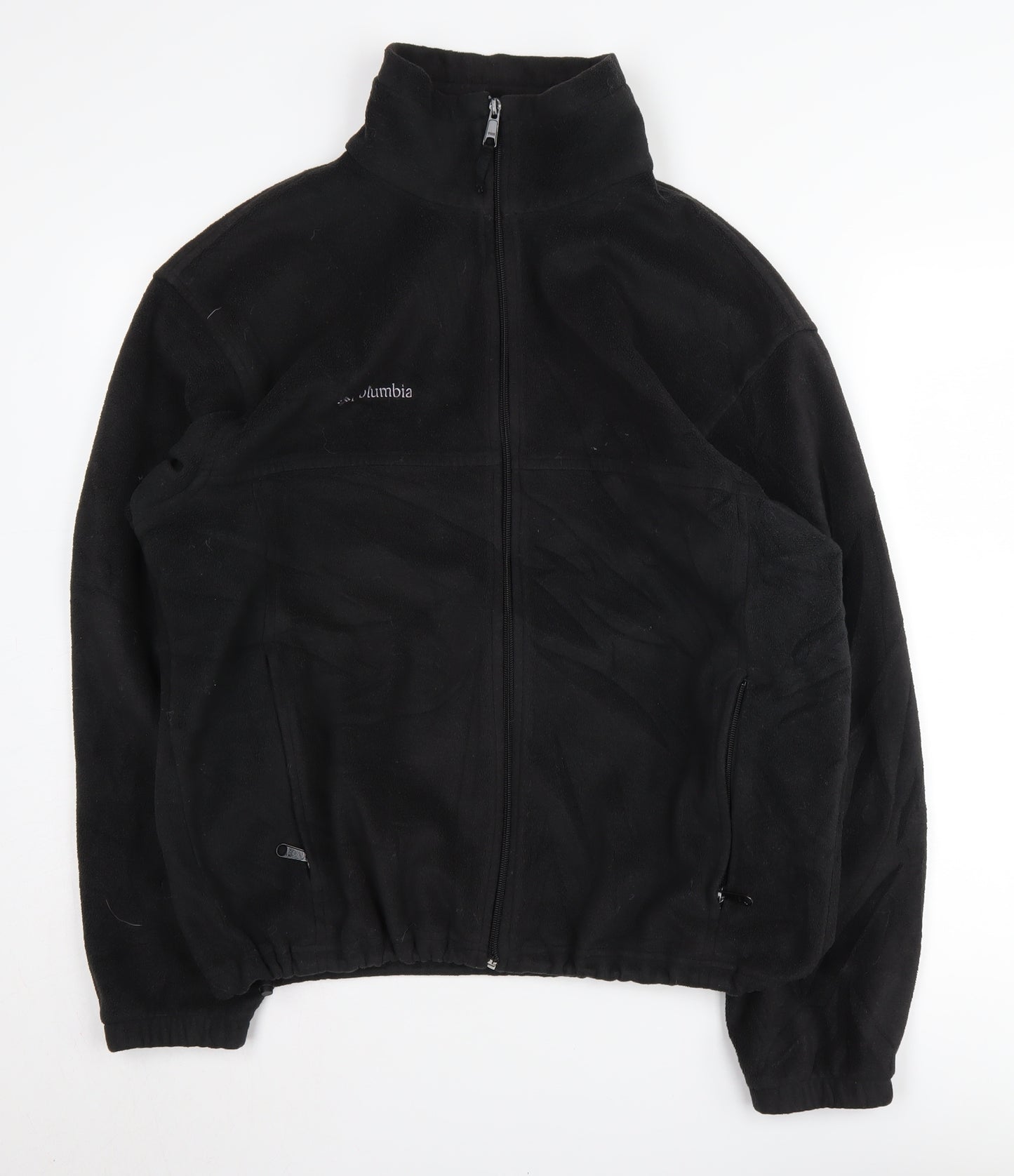 Columbia Men's Black Fleece Jacket - L, Full Zip, Casual