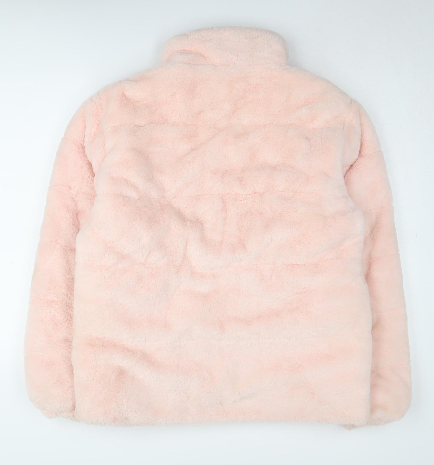 JustHype Women's Pink Puffer Jacket - Size 8 S