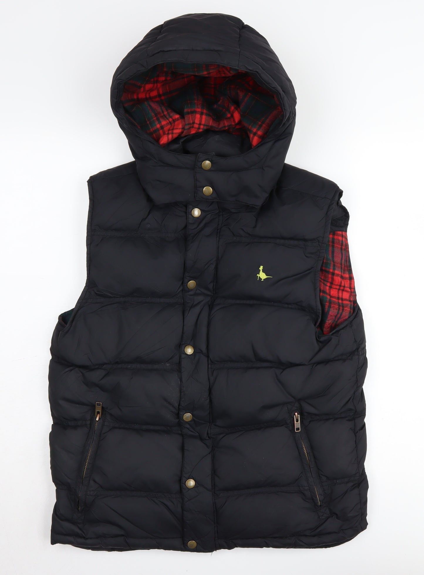 Jack Wills Women's Black Puffer Waistcoat Size S