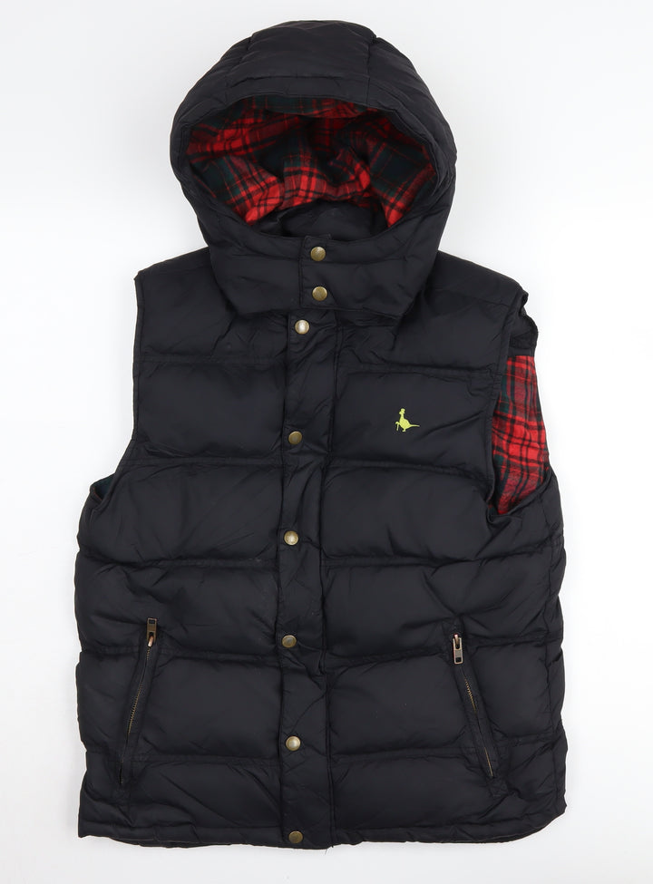 Jack Wills Women's Black Puffer Waistcoat Size S