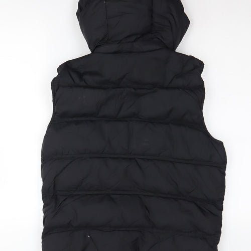 Jack Wills Women's Black Puffer Waistcoat Size S