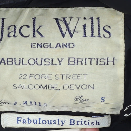 Jack Wills Women's Black Puffer Waistcoat Size S