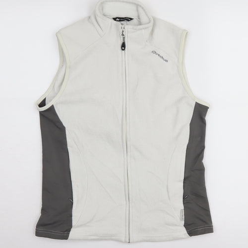 Quechua Women's Grey Fleece Sleeveless Waistcoat Size 12