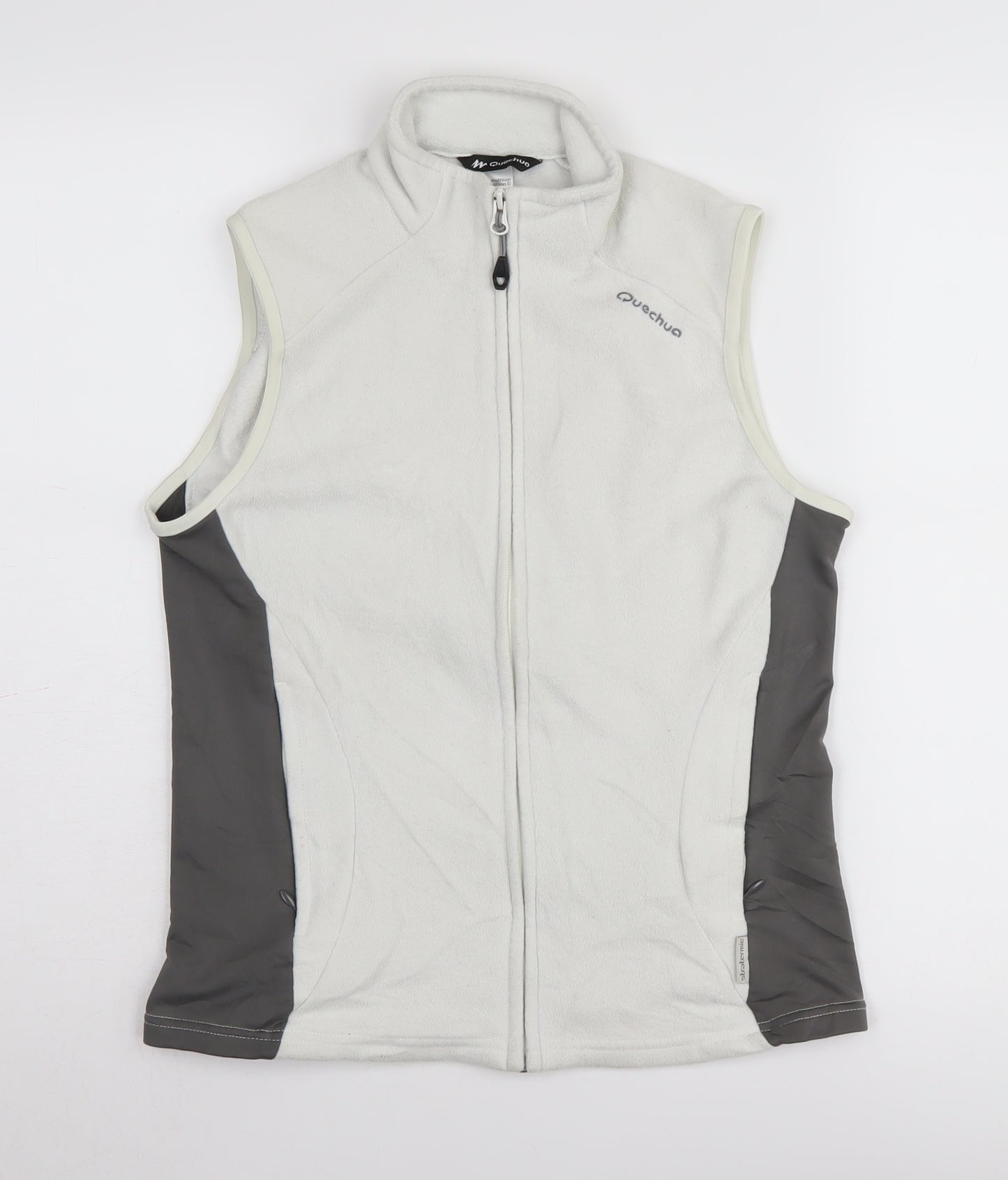 Quechua Women's Grey Fleece Sleeveless Waistcoat Size 12