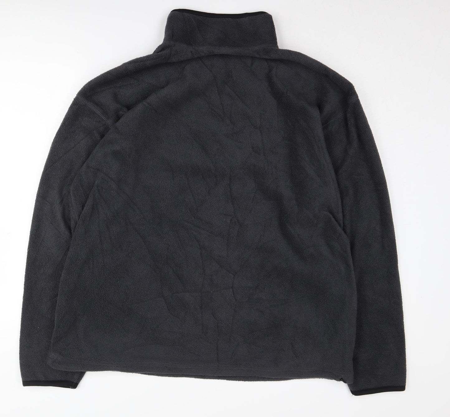 Viga Men's Black L Fleece Pullover Sweatshirt High Neck