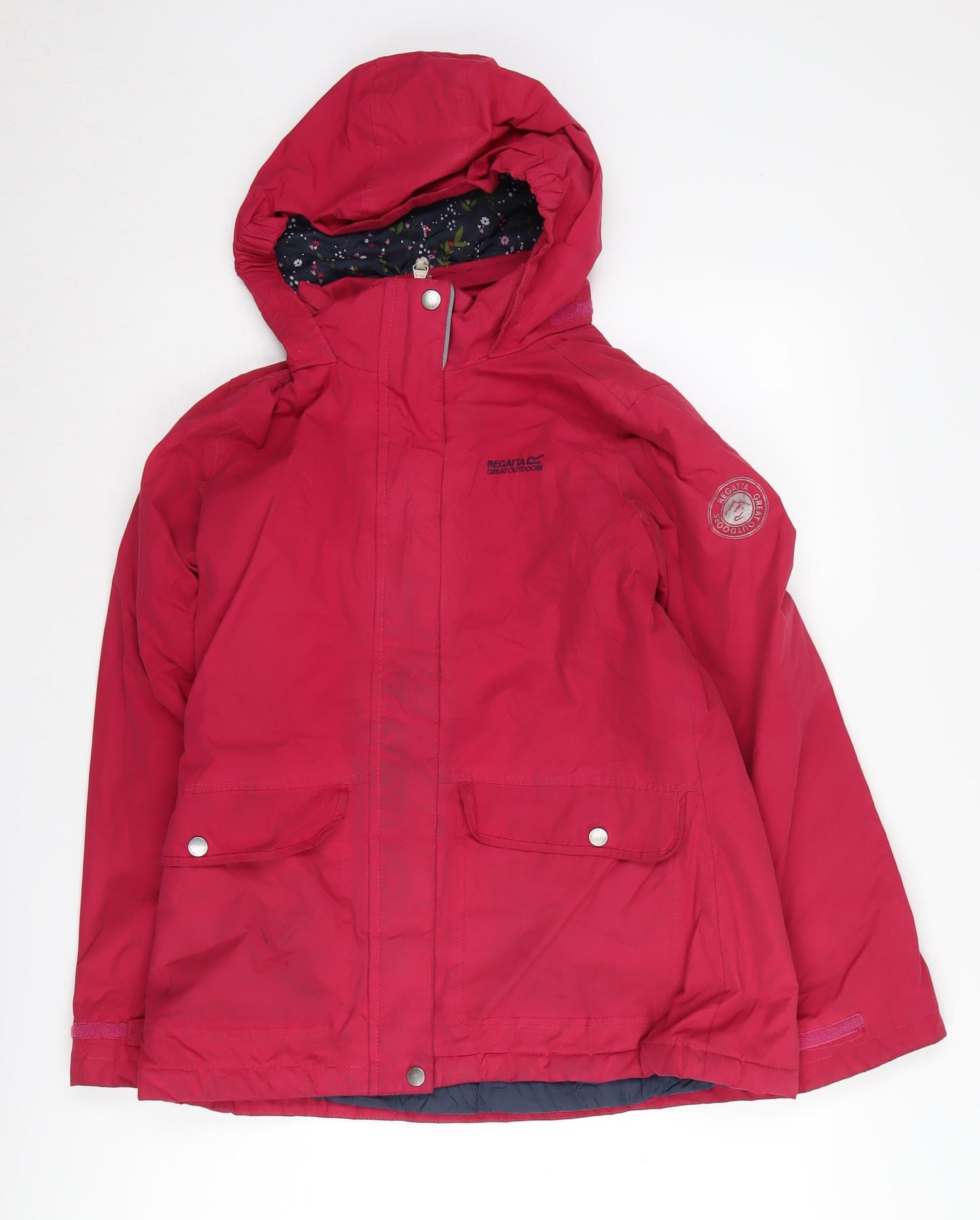 Regatta Women's Red Waterproof Mid-Length Rain Coat Size 4