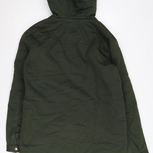 Only & Sons Men's Green XL Parka Jacket with Hood