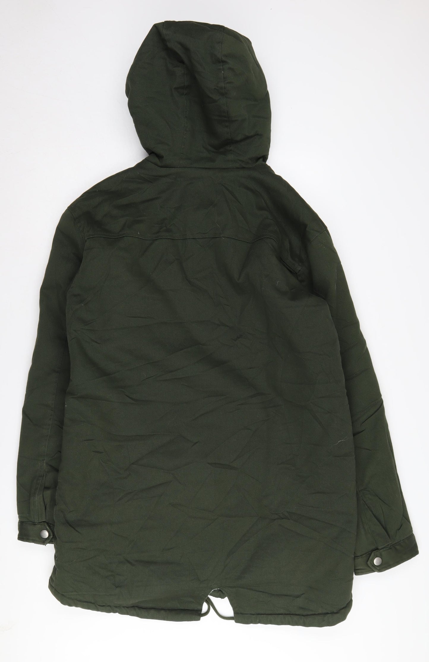 Only & Sons Men's Green XL Parka Jacket with Hood