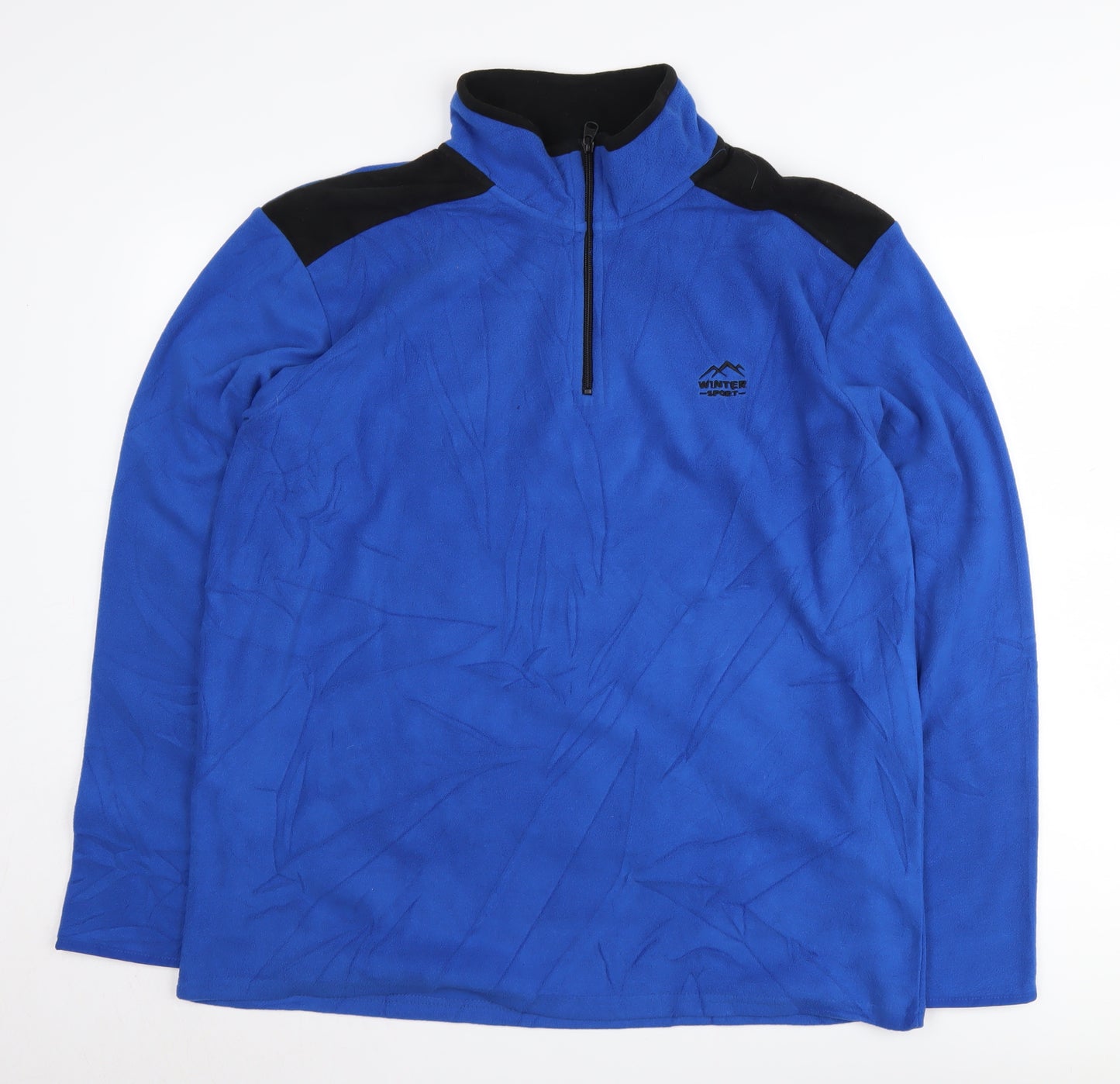 Atlasformen Men's Blue 1/4 Zip Fleece Sweatshirt L