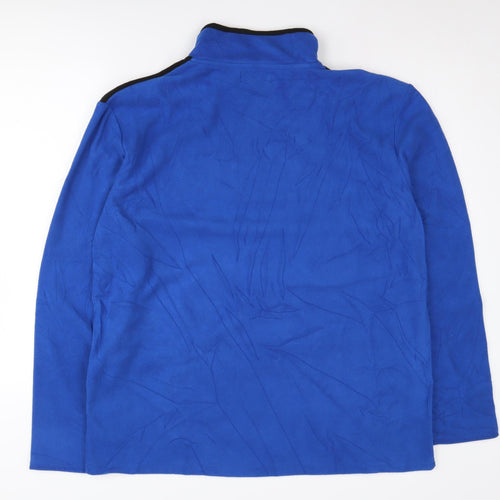 Atlasformen Men's Blue 1/4 Zip Fleece Sweatshirt L