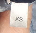 C&A Women's Blue Puffer Jacket XS, Casual, Zip Closure