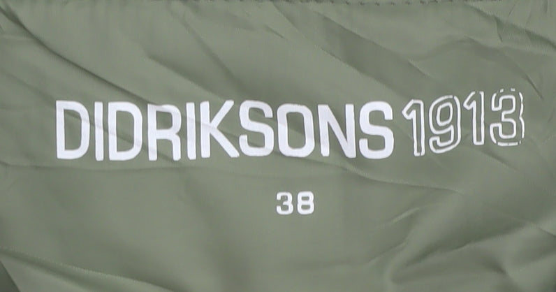 Didriksons 1913 Women's Green Parka Jacket Size 10