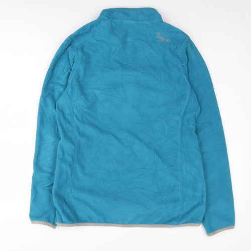 TOG 24 Women's Blue Fleece Pullover Sweatshirt, Size 14