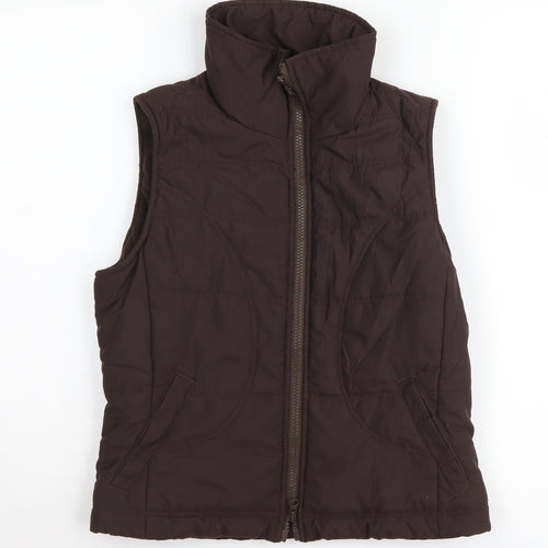 Mexx Women's Brown Puffer Waistcoat, Size 8, Casual