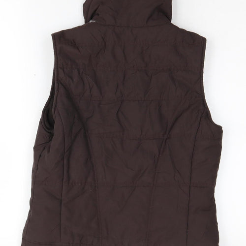 Mexx Women's Brown Puffer Waistcoat, Size 8, Casual