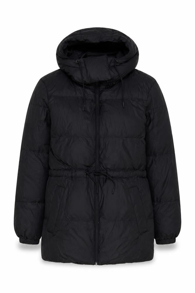 Front view of Marks & Spencer Women's Black Puffer Jacket, size 10