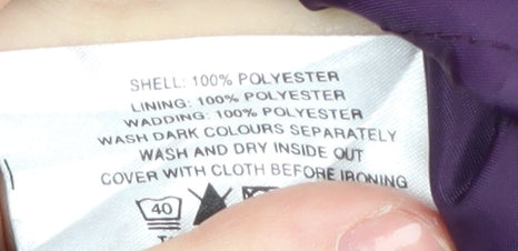 EWM Women's Purple Zip Jacket Size 22 Relaxed Fit