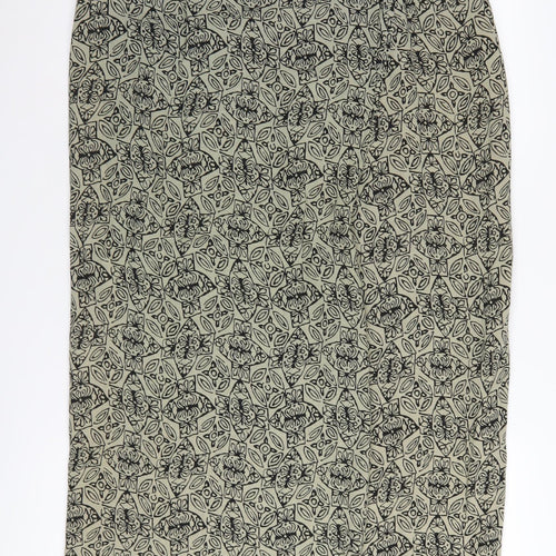 Windsmoor Women Beige Geometric Pencil Skirt Size 14