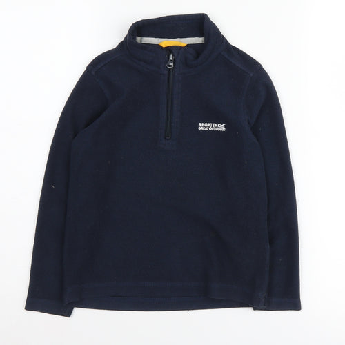 Regatta Boys Blue 1/4 Zip Fleece Sweatshirt 8-9 Years