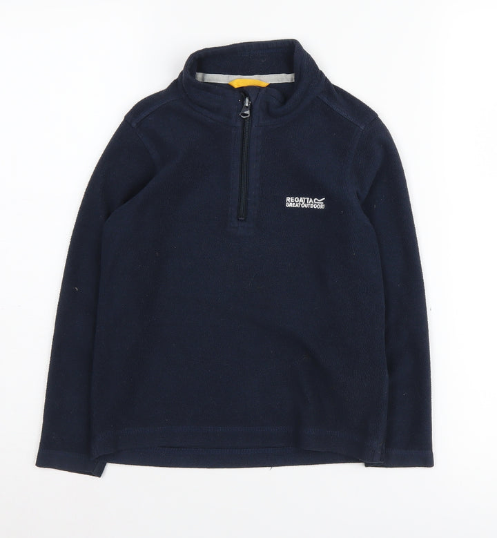 Regatta Boys Blue 1/4 Zip Fleece Sweatshirt 8-9 Years