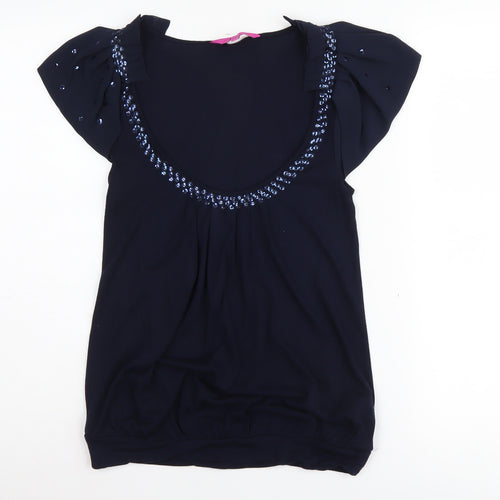 Jasper Conran Black Sequin Tunic Women's Petites 8