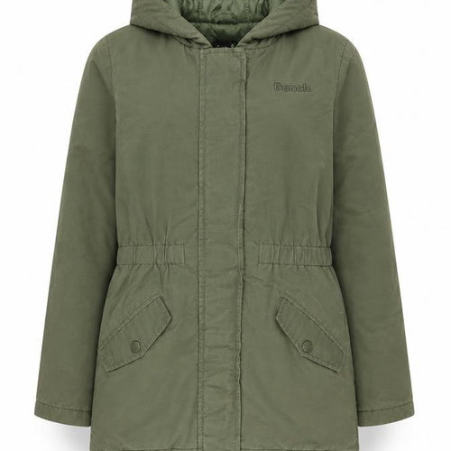 Bench Girls' Green Hooded Parka Coat 7-8 Years