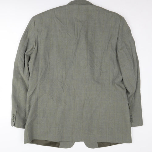 Van Heusen Men's Green Blazer Size 44 Regular Fit